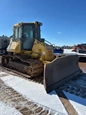 Used Komatsu dozer in yard